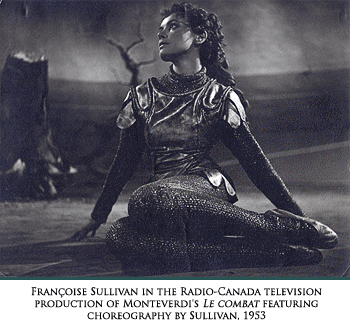 Sullivan in the Radio-Canada productionn of Monteverdi's Le Combat, 1953