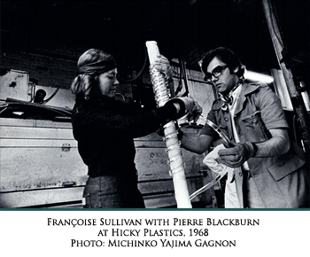 Sullivan with Pierre Blackburn at Hicky Plastics, 1968